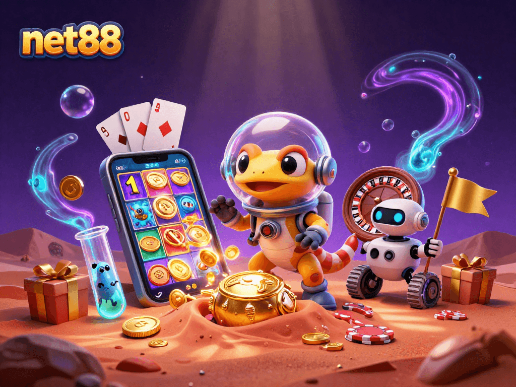 Spin slots and win with net88 in a vibrant Martian casino adventure!