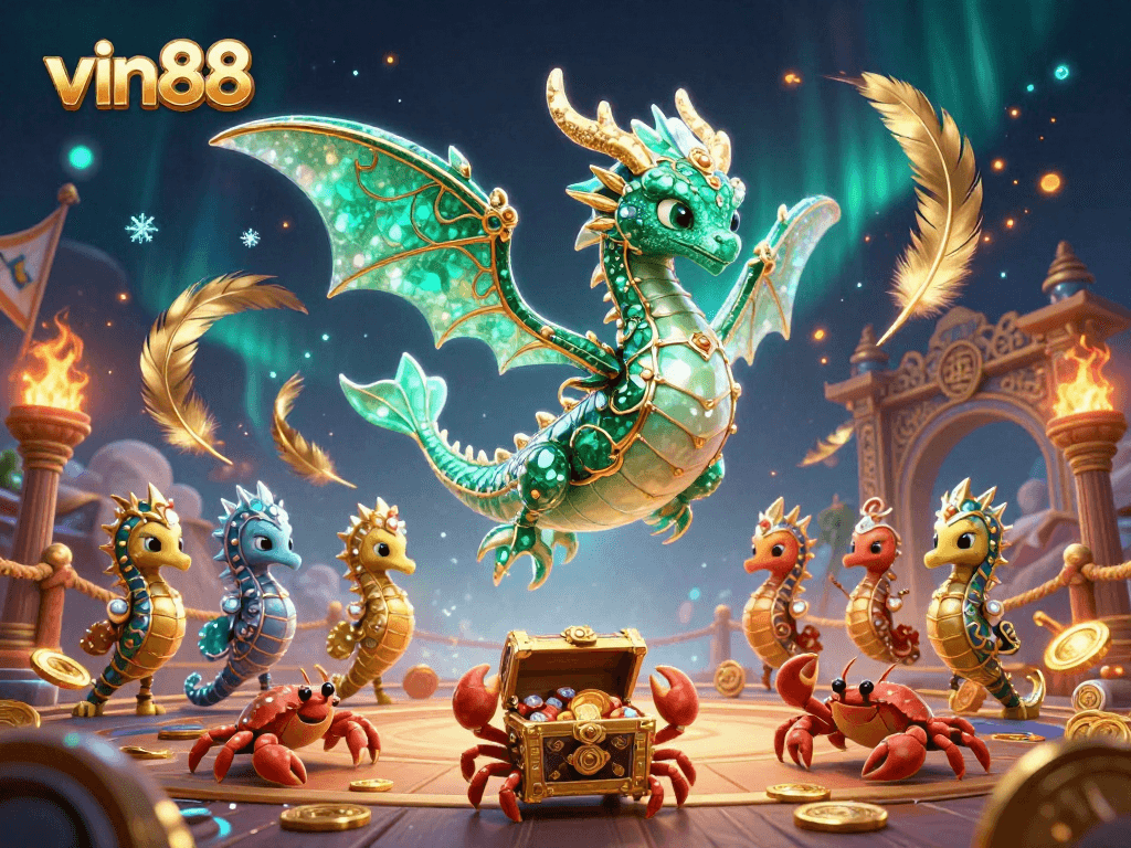 Experience the vibrant vin88 casino adventure with dynamic characters and atmospheric elements.