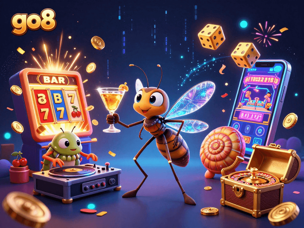 Engage with the go8 casino experience featuring vibrant animations, winning jackpots, and thrilling gameplay elements.