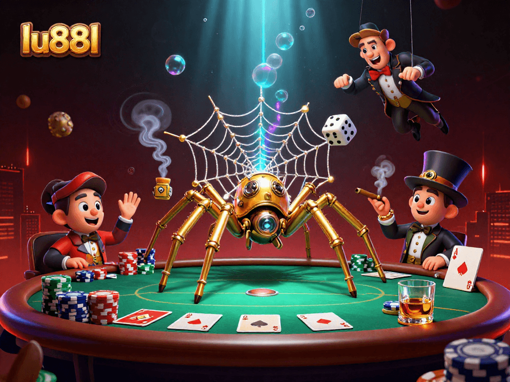 Engage in thrilling gameplay with lu88l’s vibrant 3D casino world showcasing steampunk elements.
