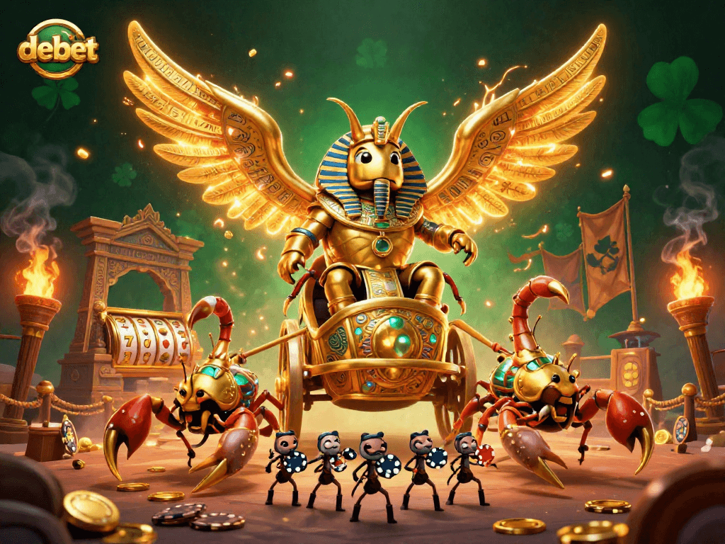 Experience the thrill of debet at a bustling casino with vibrant games and rich, captivating details.