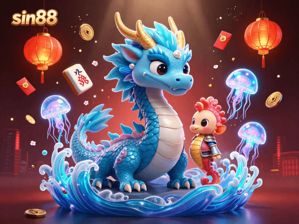 Experience excitement with sin88's casino gaming featuring a vibrant underwater scene.