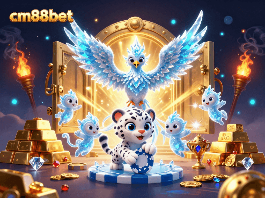 Experience thrilling wins at cm88bet with a dynamic 3D scene showcasing enchanting casino elements.