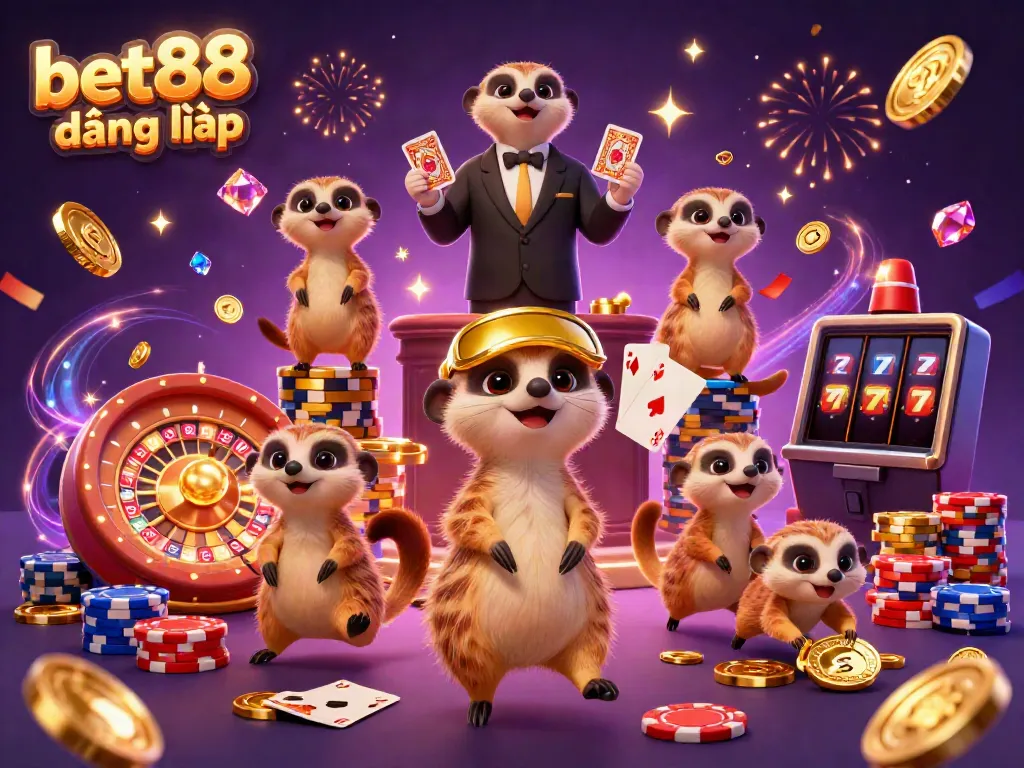 Experience bet88 đăng nhập with dynamic casino action from playful meerkats and colorful game elements