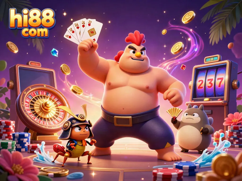 Engage with thrilling casino action at hi88 com featuring vibrant characters and dynamic game elements.