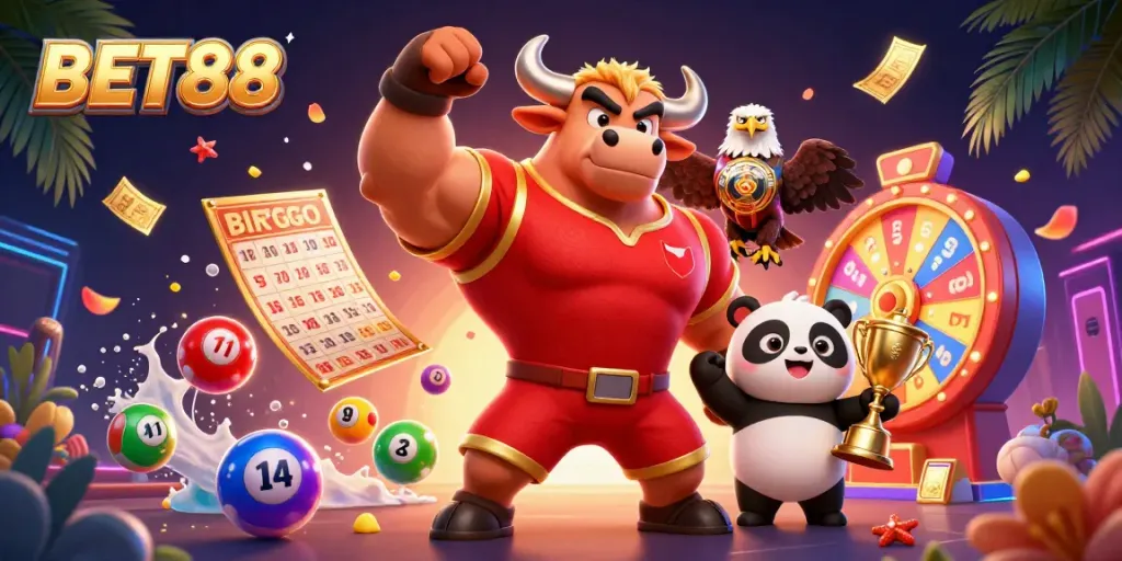 BET88 mang đến trải nghiệm cá cược thú vị với các nhân vật hoạt hình biểu tượng.