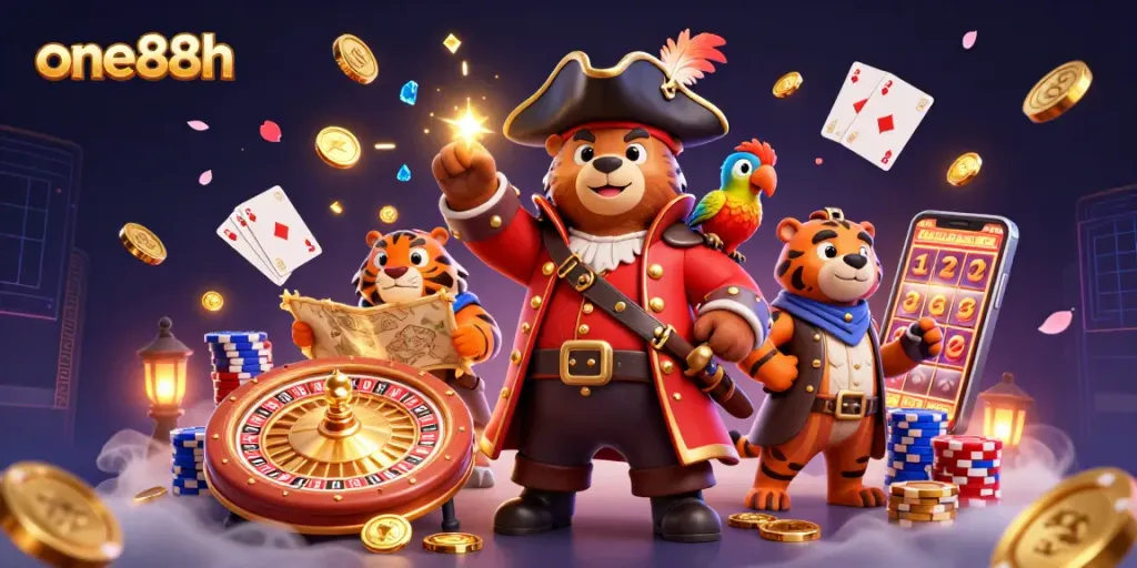 Experience thrill and win big with one88h at the immersive online casino featuring dynamic games and vibrant characters.