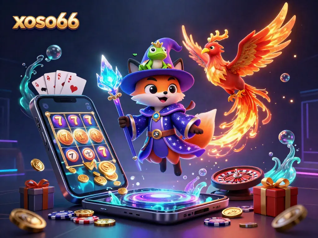 Enjoy thrilling wins with xoso66, featuring a mystical wizard fox and engaging slot games.
