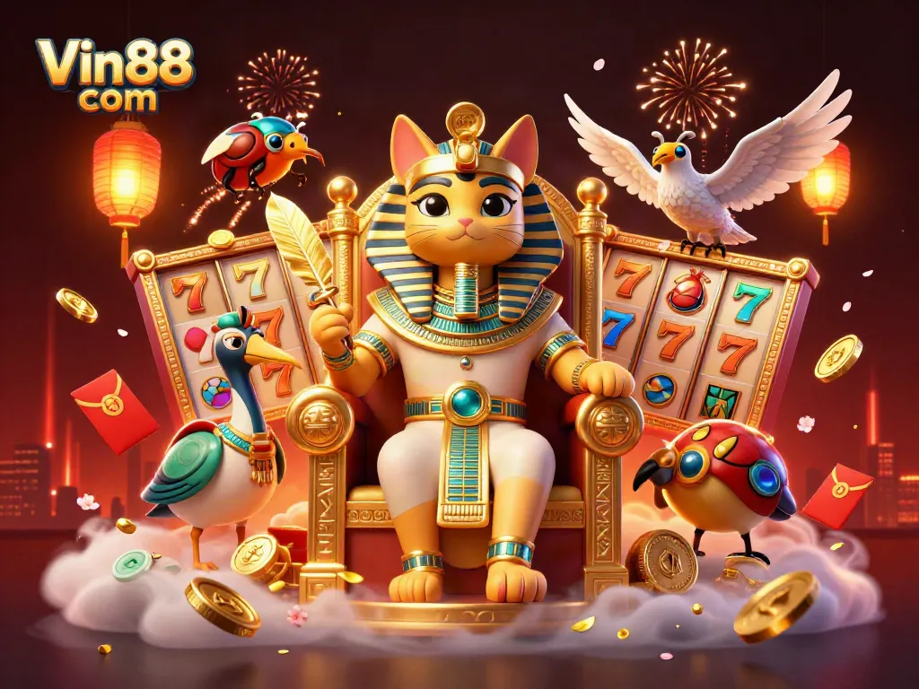 Experience thrilling slots at Vin88 com with vibrant characters and rich gaming elements