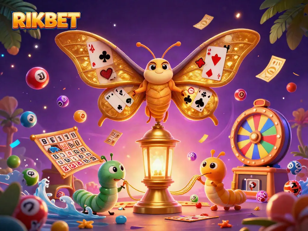 RIKBET engages players with a vibrant 3D casino scene showcasing excitement and adventure.
