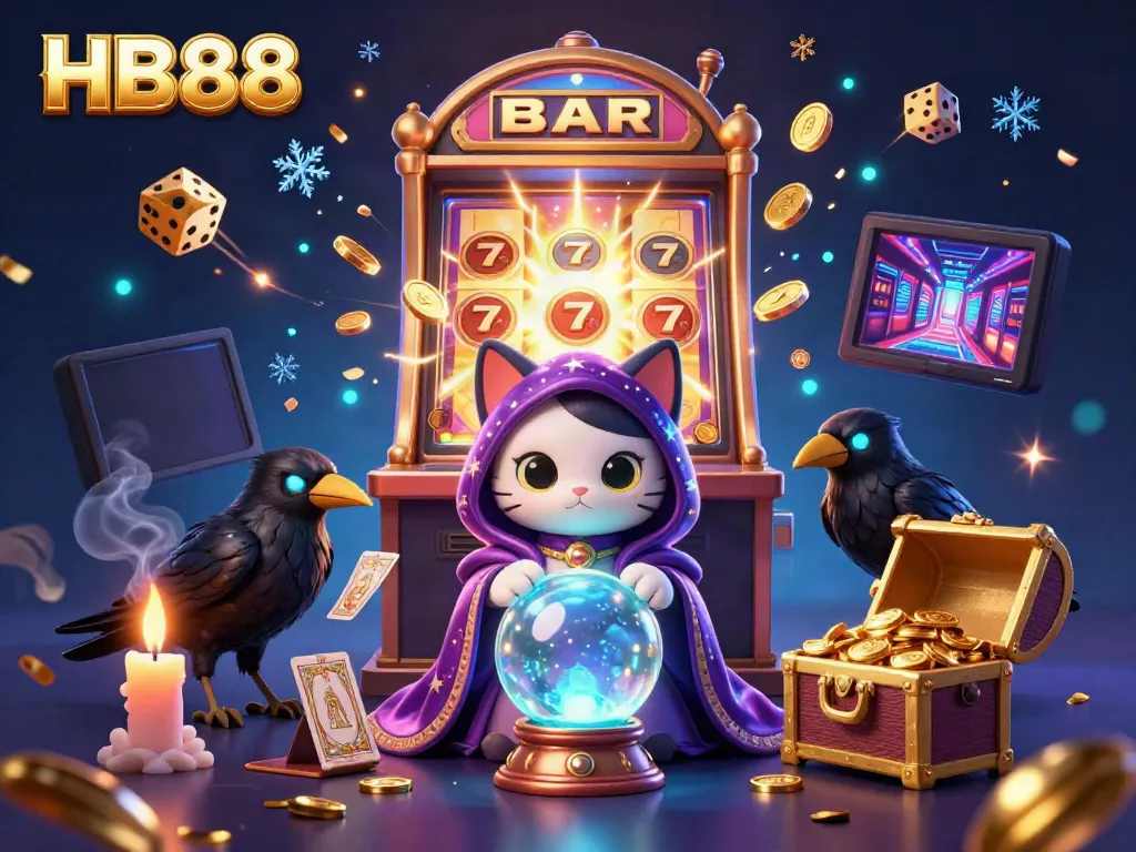 Experience the vibrant world of HB88 with an illustrated view of mystical characters and jackpot excitement.