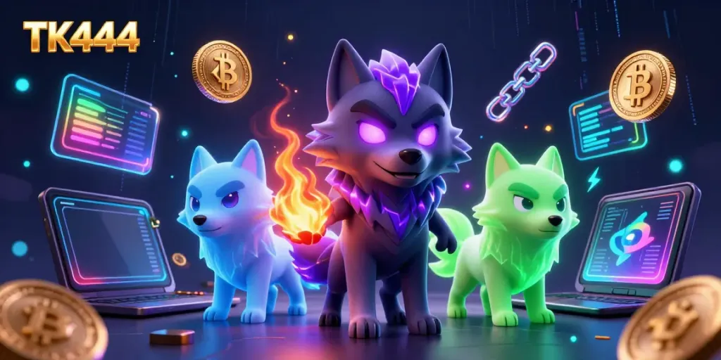 Experience thrilling gameplay at TK444 with vibrant casino elements and dynamic NFTs