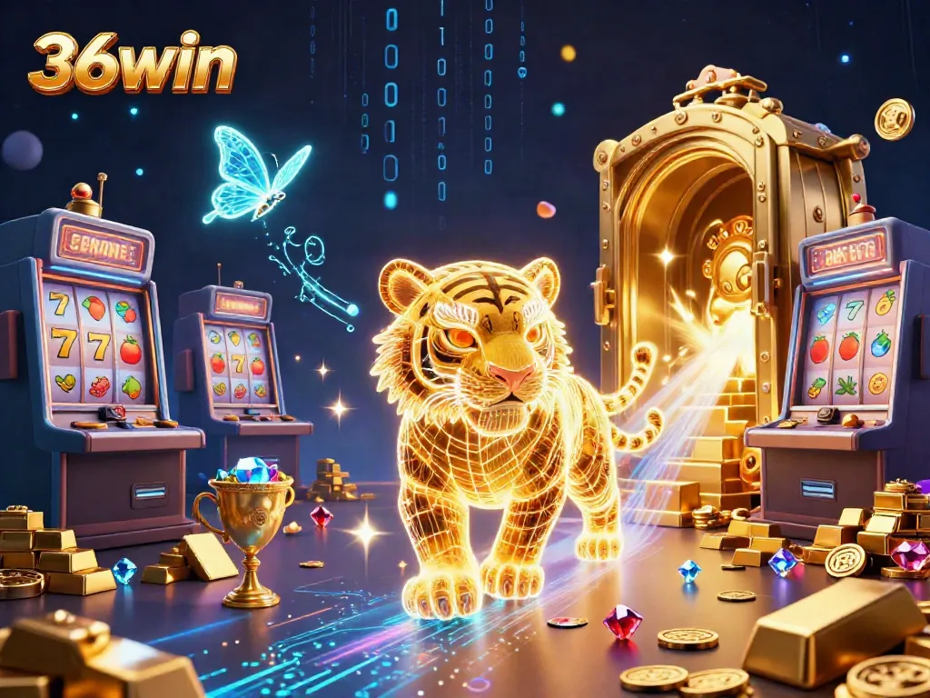 Experience 36win's exciting casino world with vibrant 3D visuals and dynamic game elements.