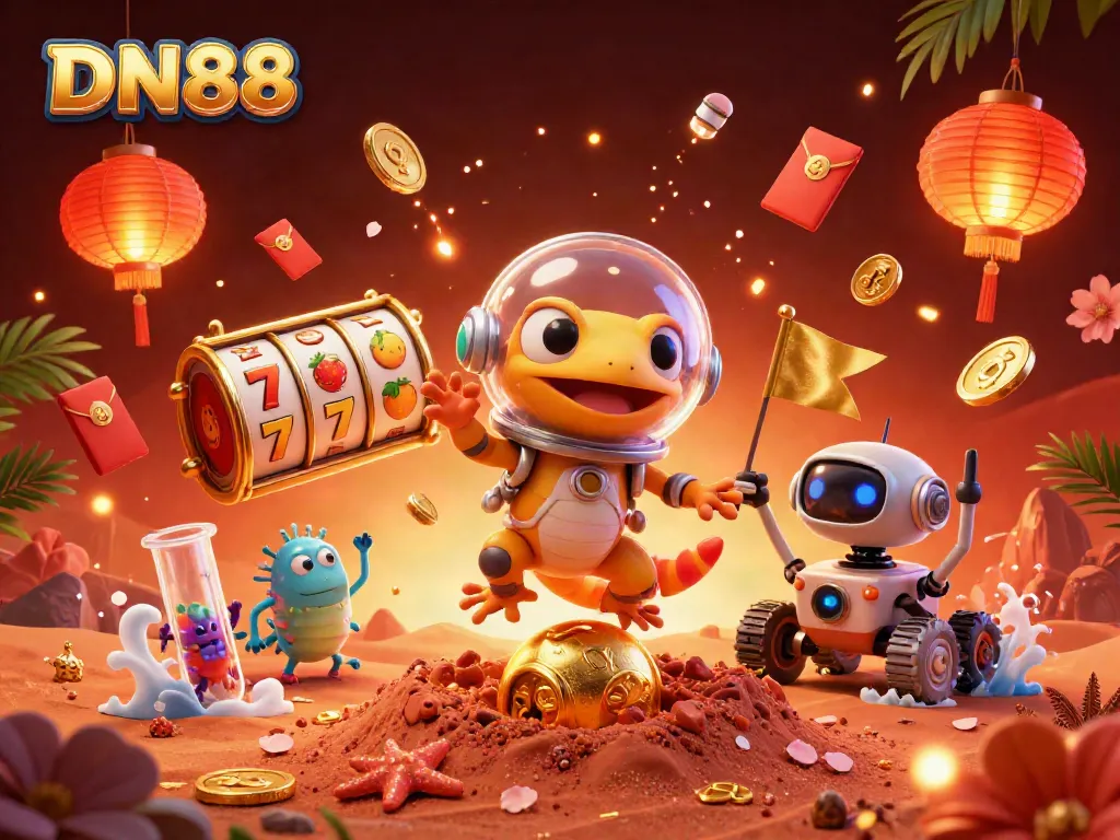 Experience the thrill of gaming at DN88 with unique characters uncovering a hidden casino.