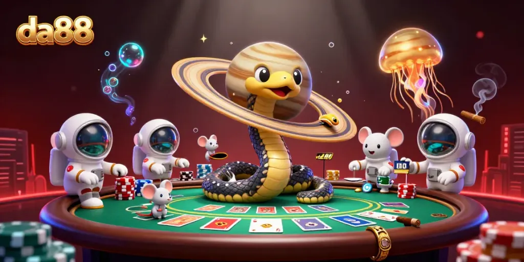 Experience exciting bets at da88 with cosmic characters in a thrilling online casino setting.