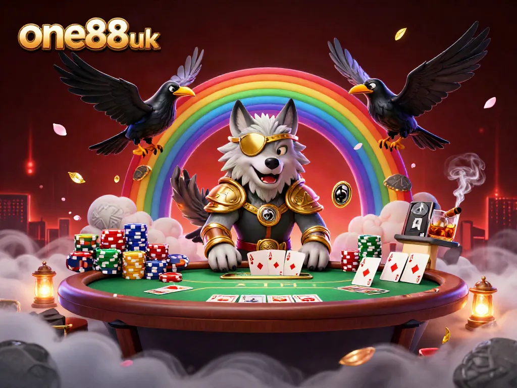 Experience thrilling action with one88uk at a dynamic casino scene featuring Norse characters.
