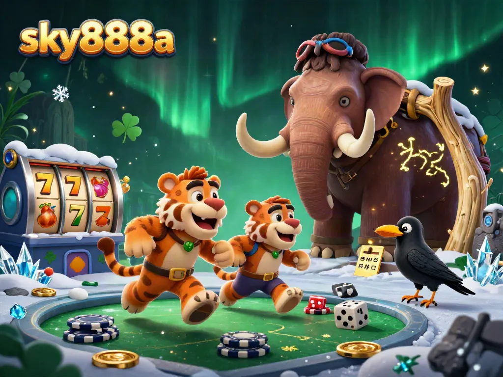 Experience winning at sky888a with vibrant 3D casino elements and exciting jackpot visuals.