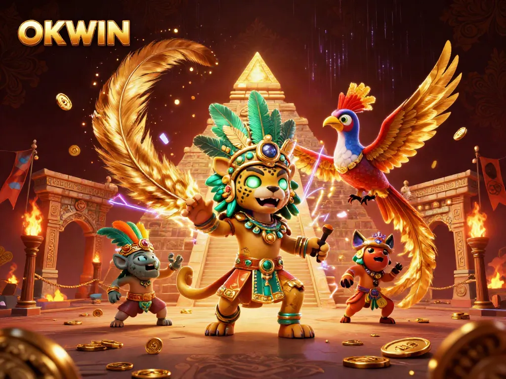 Experience thrilling action at OKWIN with a vibrant Mayan casino scene, full of winning energy.