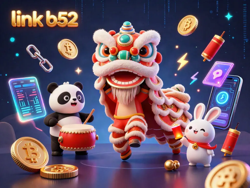 Engage with the exciting world of link b52, featuring vibrant characters in a casino scene with glowing crypto elements.