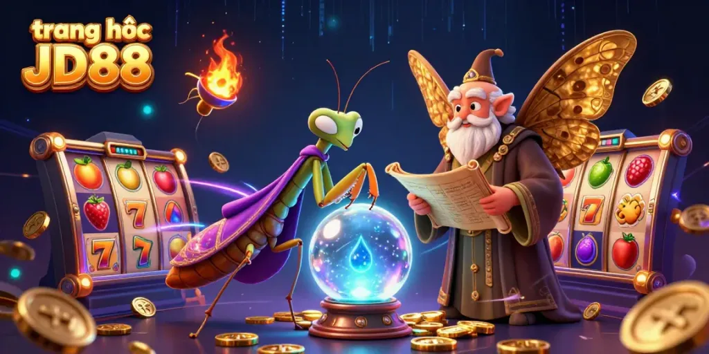 Engage with thrilling gameplay on trang chủ JD88: Showcase of a vibrant online casino featuring unique slot elements.