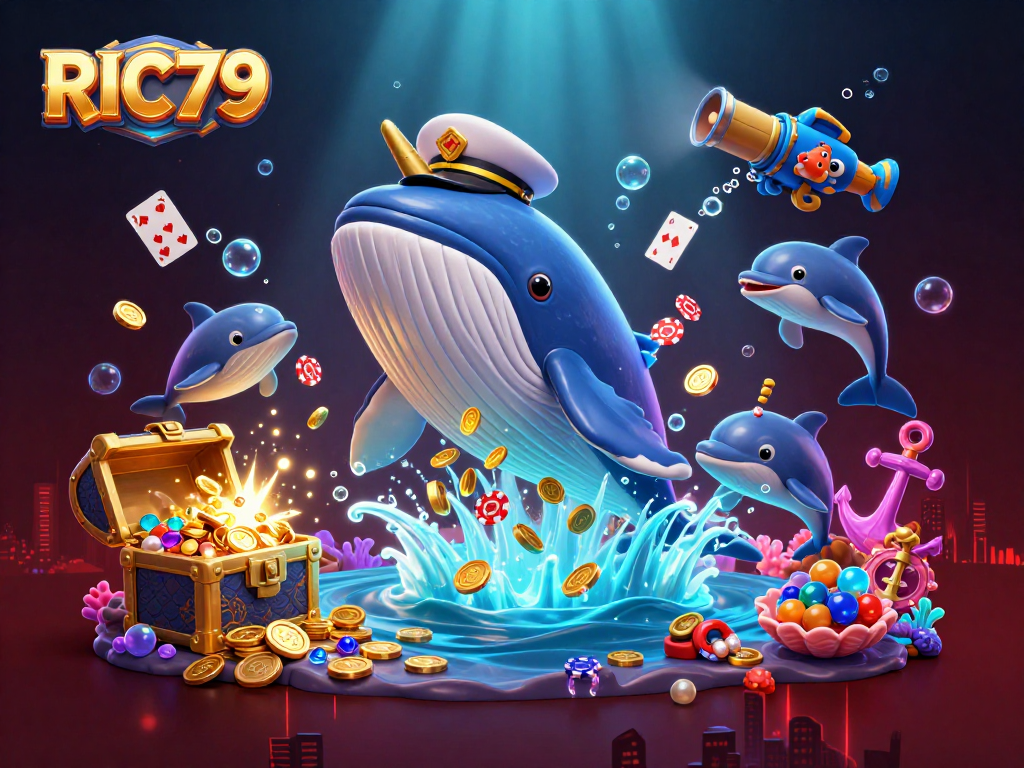 Experience the thrilling gaming world of RIC79 with dynamic 3D casino characters and vibrant visuals.
