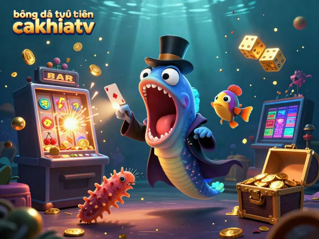bóng đá trực tuyến cakhiatv showcases vibrant characters and magical casino elements in a thrilling sea-inspired scene.