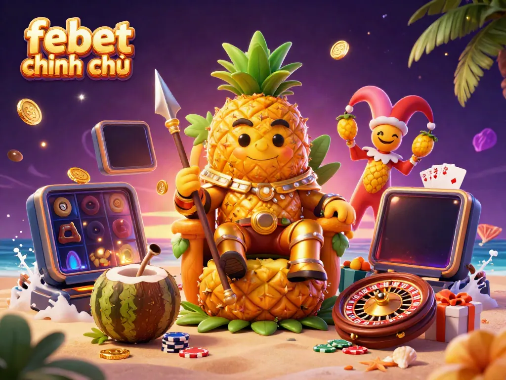 Experience the excitement of febet chính chủ with vibrant casino elements and dynamic characters.